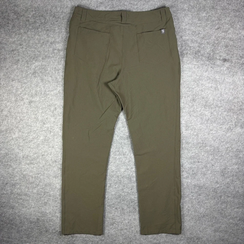 The North Face Mens Motion Pants Olive Green Hiking Outdoor Stretch Size 34